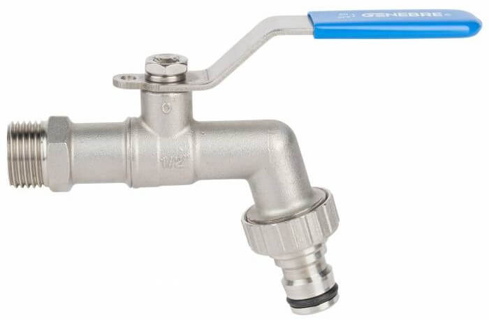 Robinet inox dublu serviciu, conectare rapida furtun